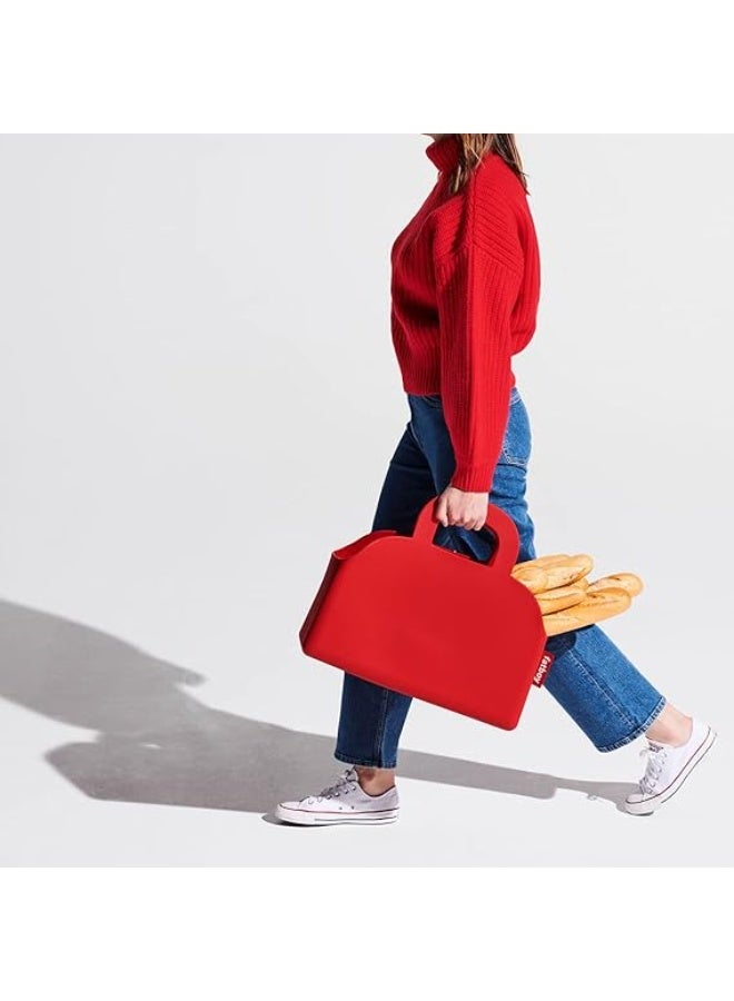 Fatboy حقيبة فات بوي سجوبر-كيس، حقيبة تسوق، متينة جداً، خفيفة الوزن، تحمل حتى 10 كجم، لا تسرب (أحمر) - Image 3